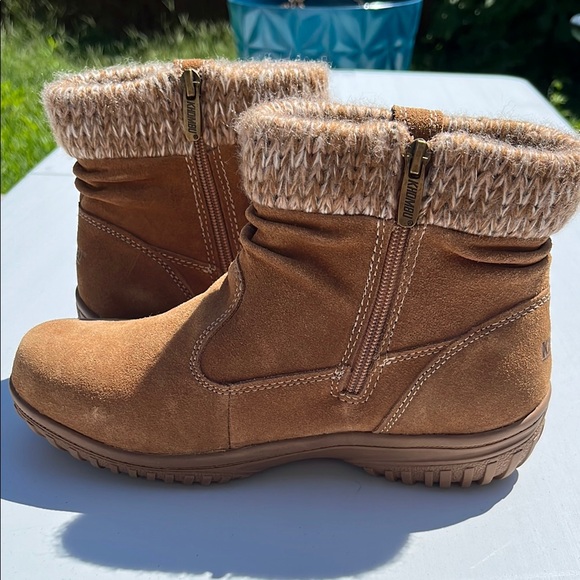 NWOT Khombu Tan Suede Winter Boots - Picture 7 of 12